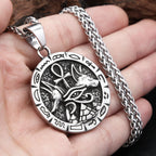 Ankh Eye of Horus Stainless Steel Pendant Necklace