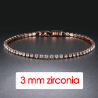 Iced Out Tennis Bracelet 3-5mm — Stainless