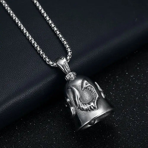 Angel Wings Moto Bell Steel Pendant Motorcycle