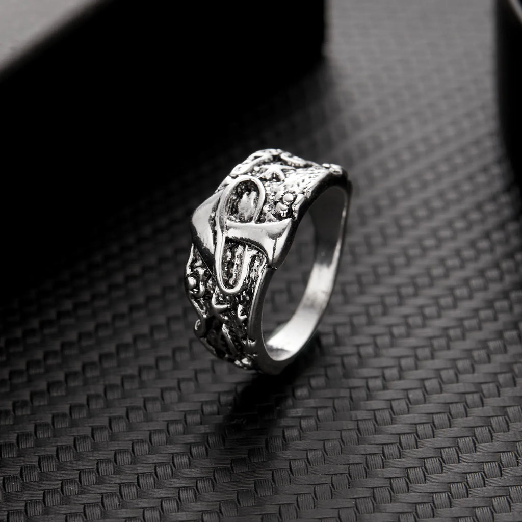 Titanium Steel Octopus Rings Gothic Deep Sea Monster Squid Finger Punk Tentacles Ring Adjustable Size Personality Jewelry Gift