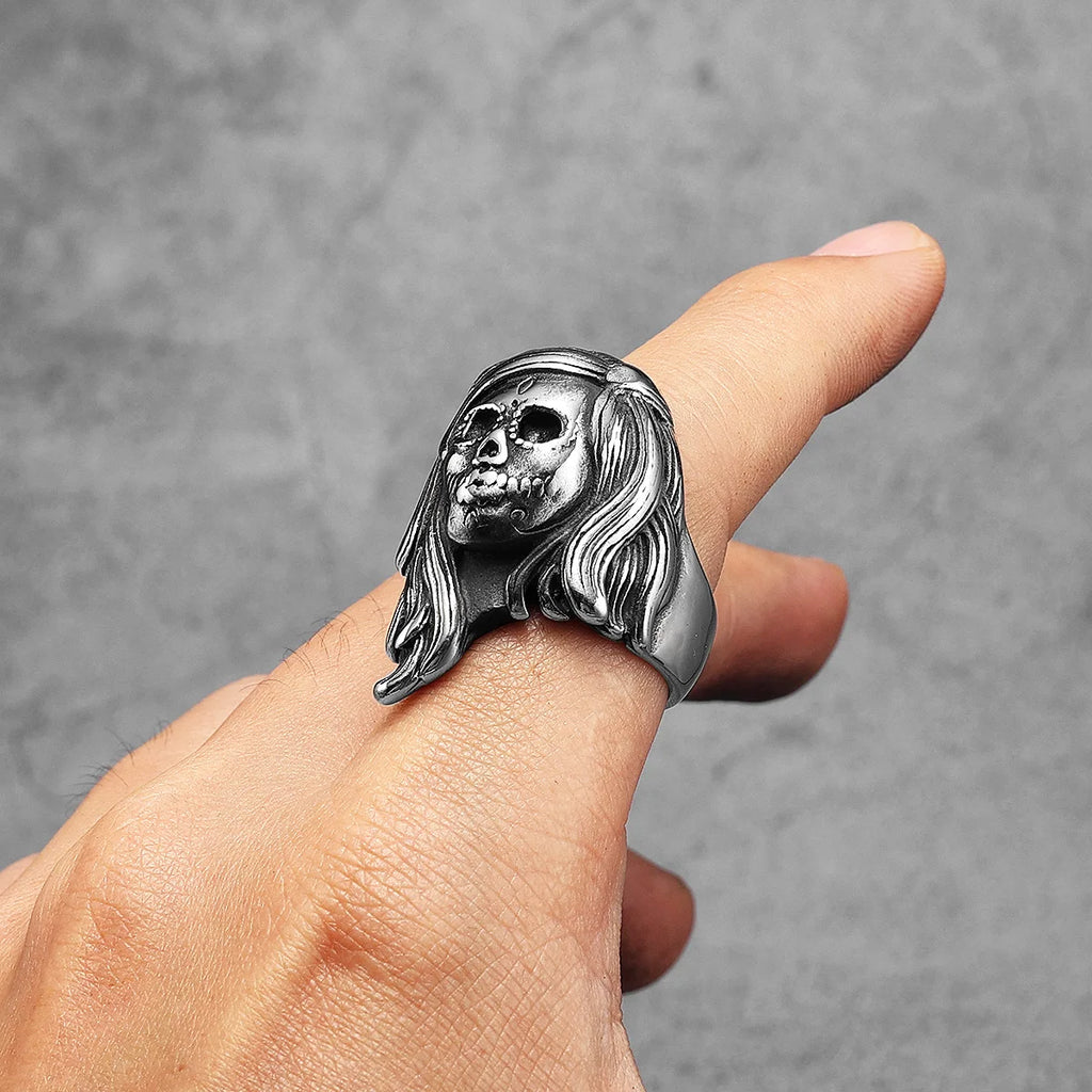 Skull Gothic Ring Stainless Steel