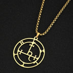 Sigil of Lilith Demon Seal Pendant — Stainless Steel
