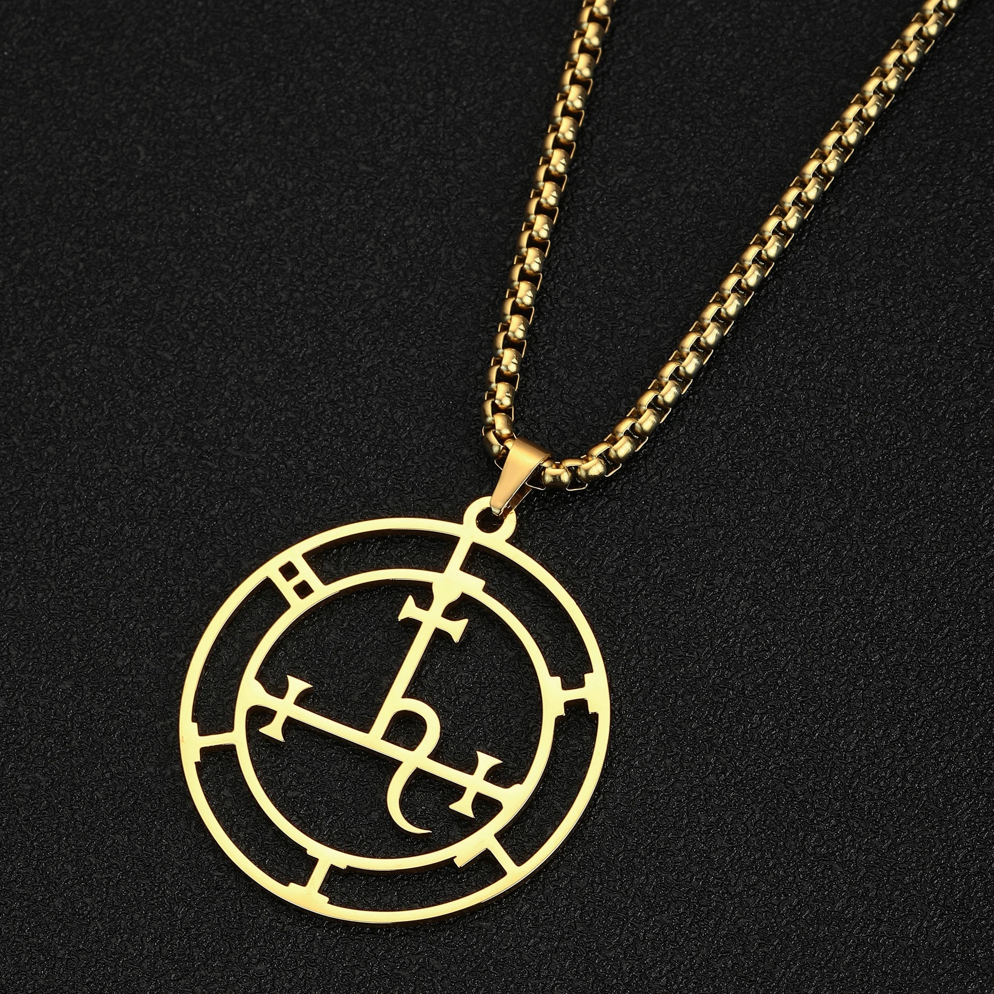 Sigil of Lilith Demon Seal Pendant — Stainless Steel