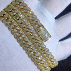 Iced Out Cuban Chain Necklace Stainless Steel 10MM