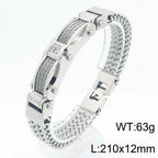Bike Chain Man Bracelet for Men Gold Color Stainless Steel Link Men's Wrist Bracelets On Hand Jewelry Accessories