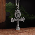 Vintage Egyptian Key of Life Ankh Cross Pendant Horus Patronus Necklace Men's Fashion Pharaoh Amulet Jewelry