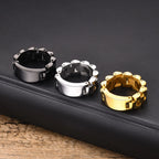 Watch Band Shaped Chain Link Ring 8mm — Stainless Steel