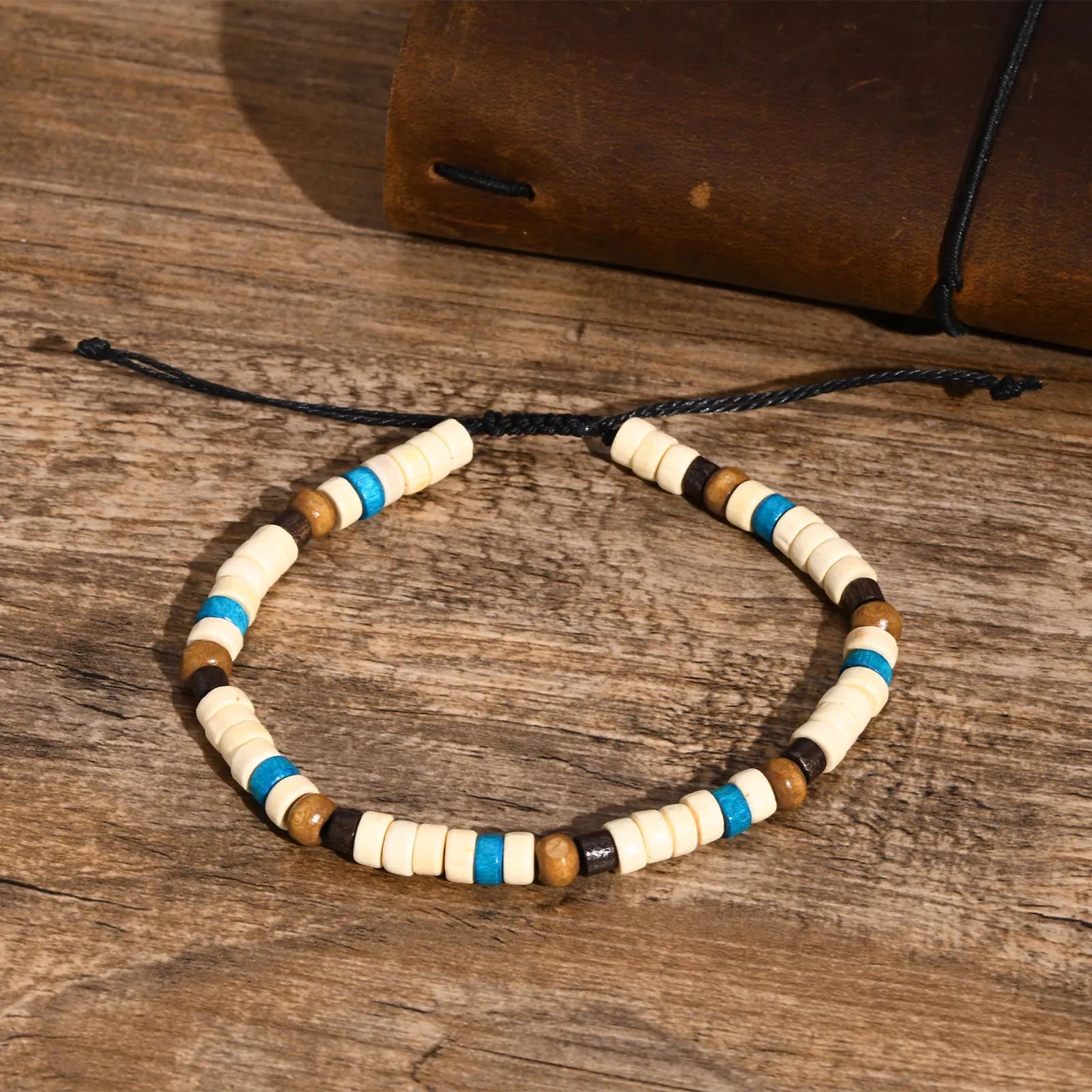 Black Braided Rope Anklet Bracelet