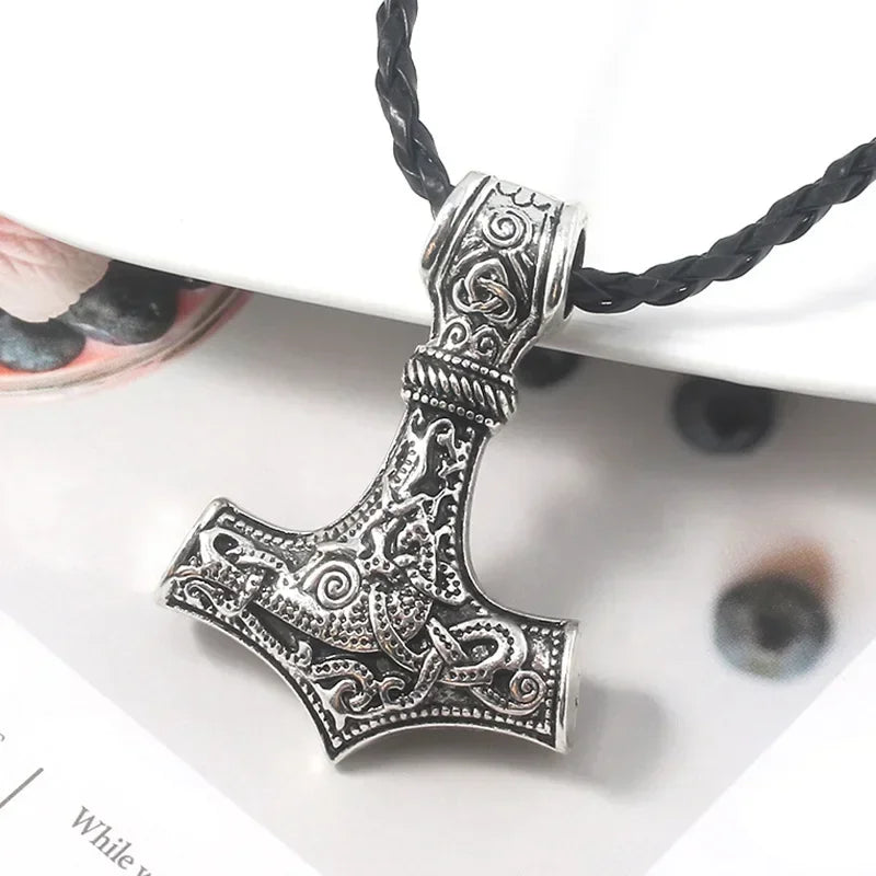 Nordic Ship Rudder Anchor Pendant — Stainless Steel