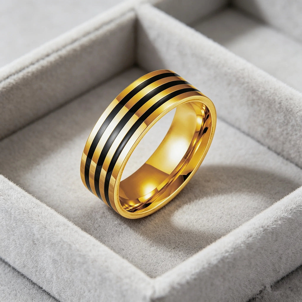10MM Wide Trendy Stainless Steel Ring For Woman And Man Valentine's Day gift