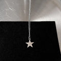 Y2K Star Cross Pendant Necklace — Stainless Steel