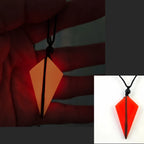 Wood Resin Night Light Pendant Necklace