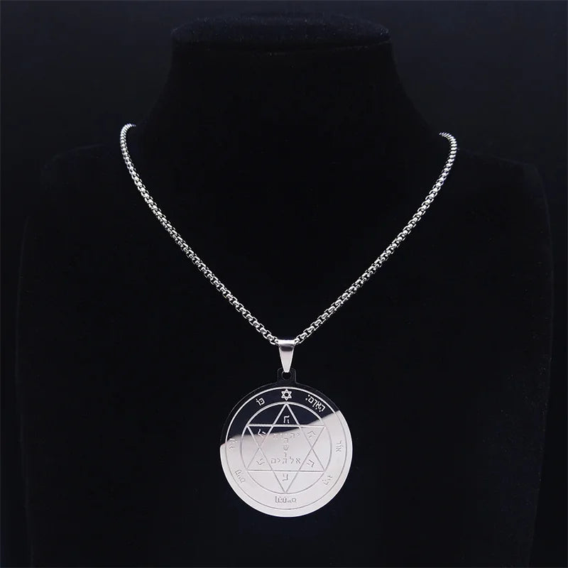 Pentacle of Mars Solomon Pendant — Stainless