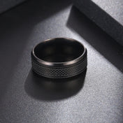 1Pcs European and American Punk Ring, Dark Plaid Snake Skin Texture Men's Ring, Trendy Hip-Hop Hand Accessory