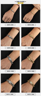 Iced Out Cuban Chain Necklace Stainless Steel 6-16MM