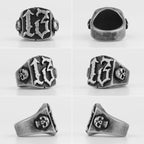 Lucky 13 Skull Ring — Stainless Steel