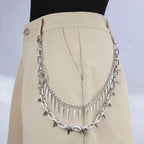 Double Layer Rivet Pants Chain — Exaggerated Punk Jeans Chain