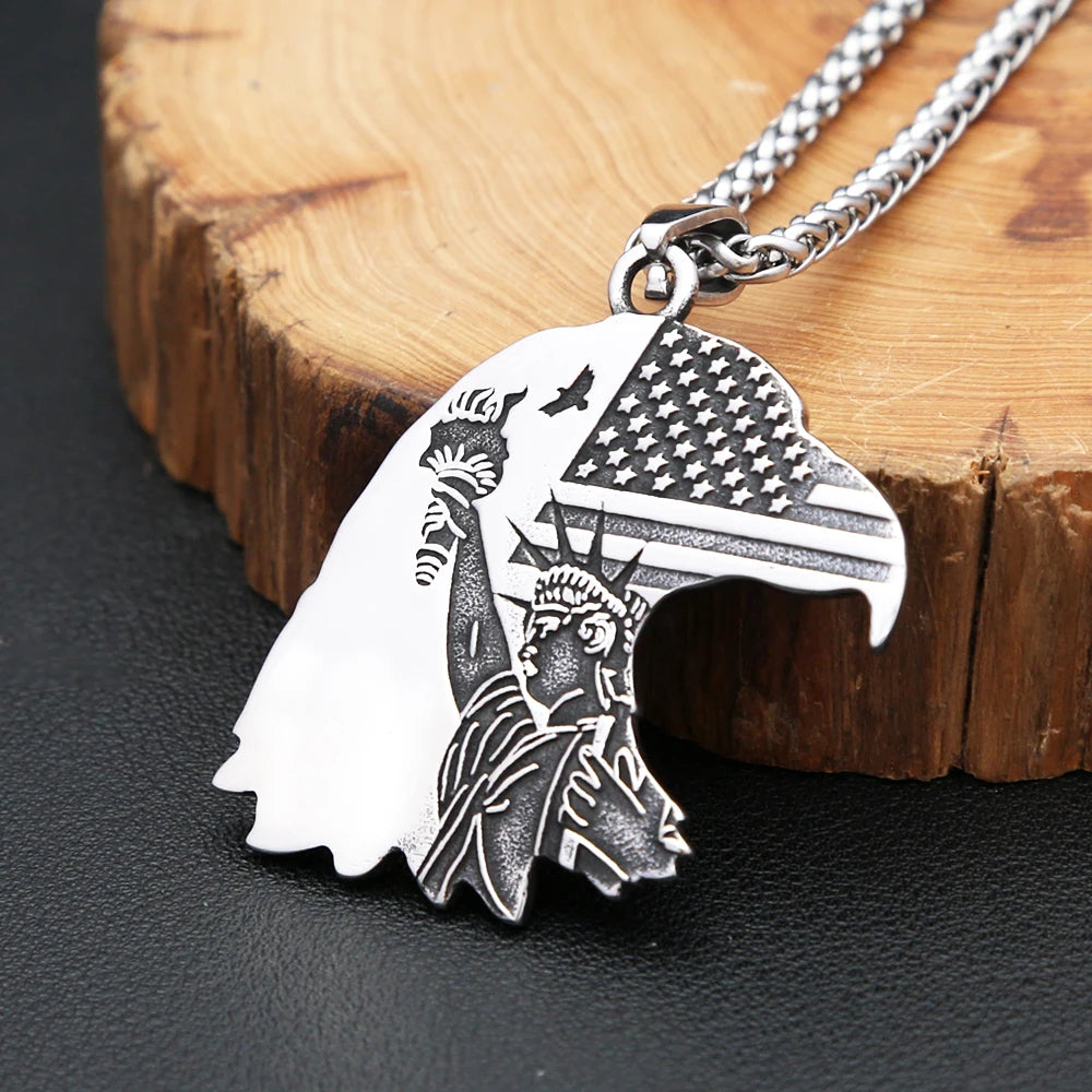 Eagle Pendant — Stainless Steel