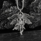 Seraph Warrior Pendant Necklace — Zinc Alloy