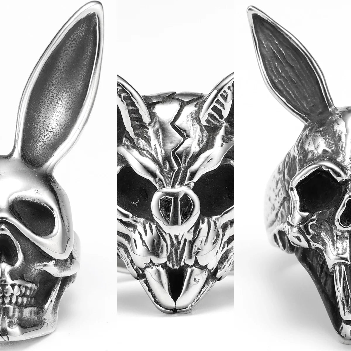 Bat Skull Ring — Stainless Steel