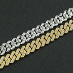 Iced Out Miami Cuban Chain 14mm — Silver