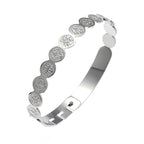 Fashion Design Stainless Steel Curved Tableware Fork Open Bracelet Men and Women Personality Charm Hip Hop Casual