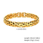Two-Tone Statement Bracelet — Stainless Steel
