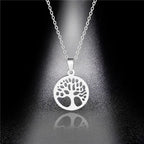 Star of David Heart Pendant Necklace — Stainless Steel