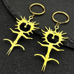 Ghost Silver Earrings Gothic Ghostemane Drop Long