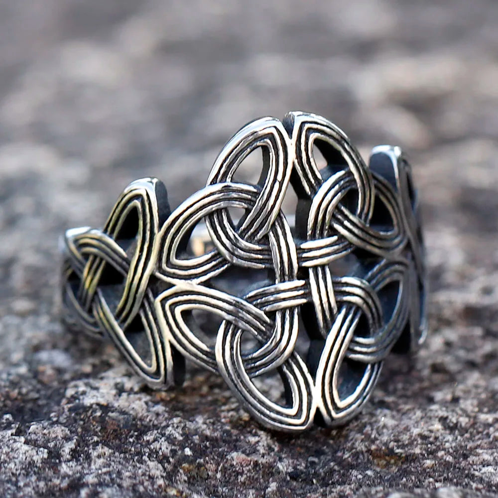 Viking Celtic Knot Totem Ring — Stainless Steel