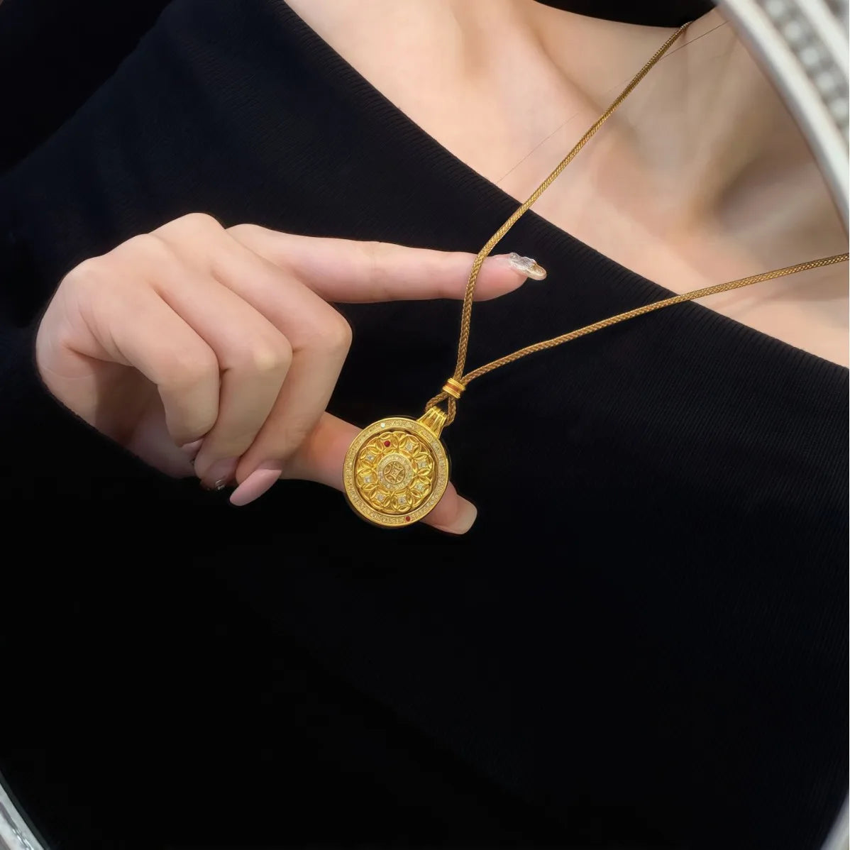 Iced Out Gold Pendant