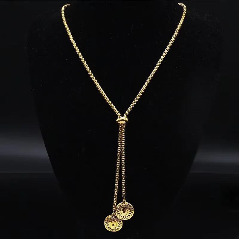 Flower of Life Pendant — Gold Stainless