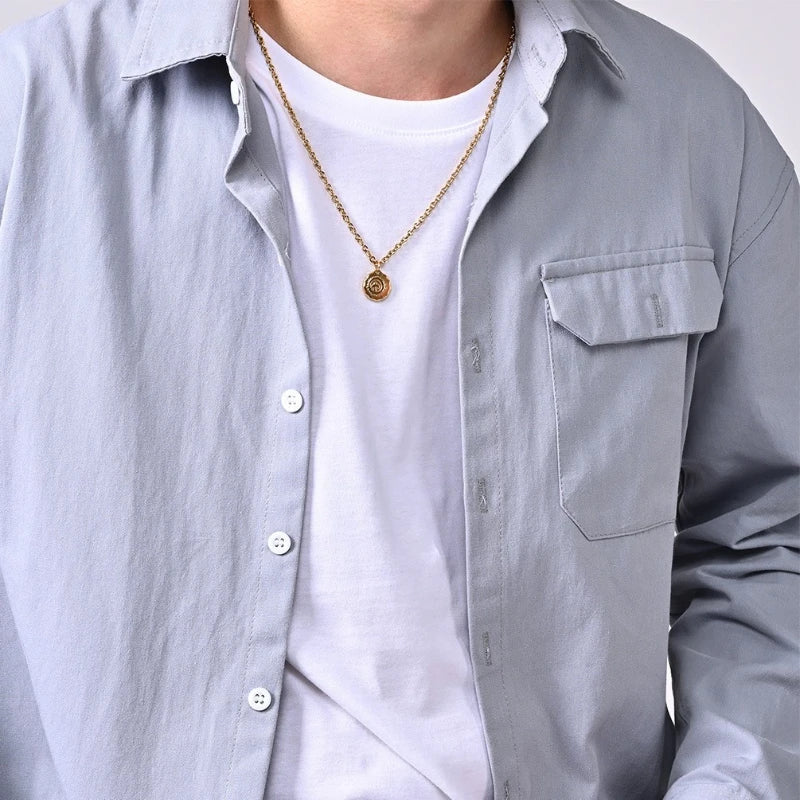 Takahashi Flying Bird Geometric Pendants Titanium Steel Unisex Hip Hop Versatile Necklaces Fashion Jewelry