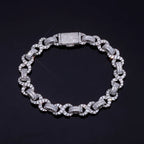 Iced Out Infinity Bracelet Stainless Steel 10MM