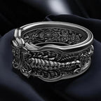 Scorpion Ring for Men — Black-Tone Punk Statement Band