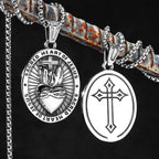 Sacred Heart Stainless Steel Pendant Necklace