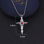 Cross Steel Pendant Vampire Lovers Pair Students