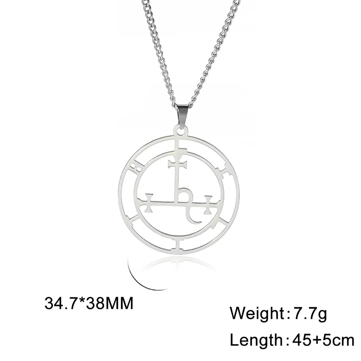 VASSAGO Sigil of Lilith Necklace Lilith Sigil Hecate Goddess Pendant Lucifer Satanic Lilith Symbol Wiccan Jewelry for