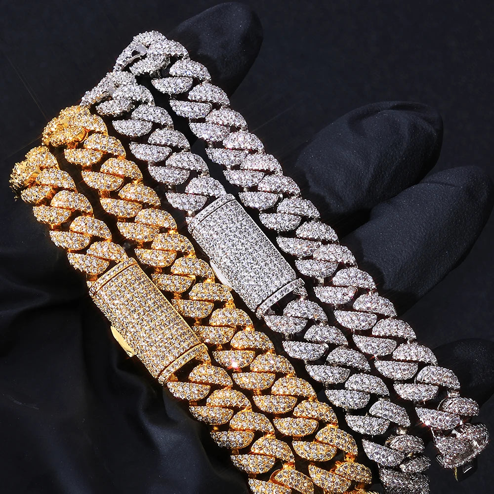 Iced Out Cuban Necklace Stainless Steel 10MM