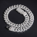 Heavy Bubble Iced Out Miami Cuban Chain Necklace 22mm