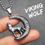 Wolf Stainless Steel Pendant Necklace