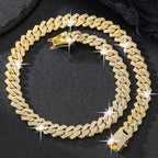 Iced Out Miami Cuban Chain 14mm — Silver