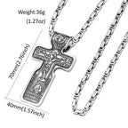 Jesus Cross Pendant — Stainless Steel