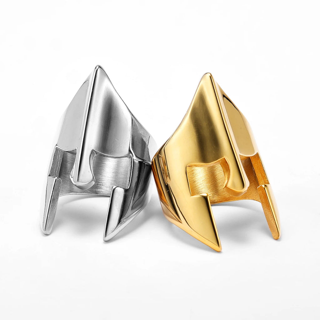 Spartan Helmet Ring — Stainless Steel