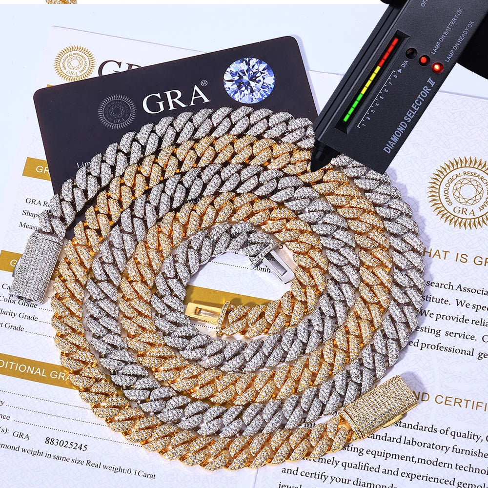 Iced Out Cuban Necklace Stainless Steel 10MM