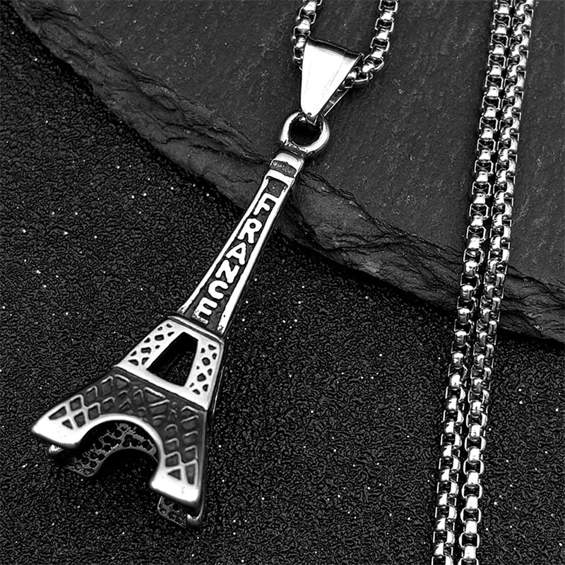 Silver Pendant Lovely Faja Vintage Paris Eiffel