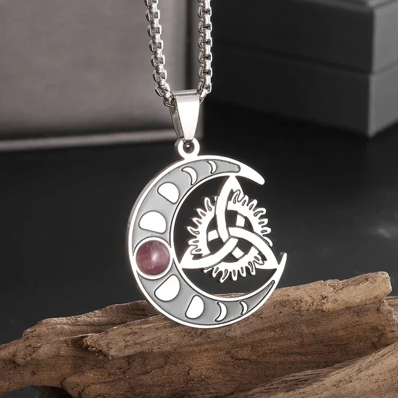 Celtic Trinity Knot Pendant Necklace — Zinc Alloy