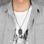 Buddha Pendant Chain Necklace — Stainless Steel