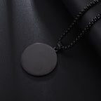 Hip Hop Military Style Stainless Steel Dog Tag Pendant Necklace for Men Women Gold Plated Personalized Id Card Name