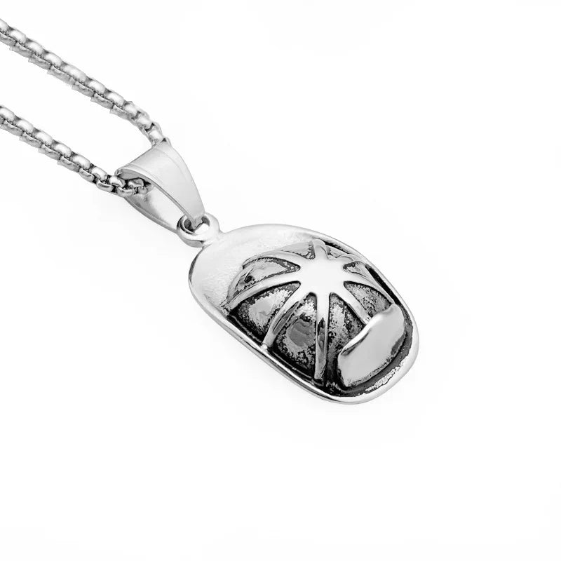 Spartan Helmet Pendant Necklace — Stainless Steel